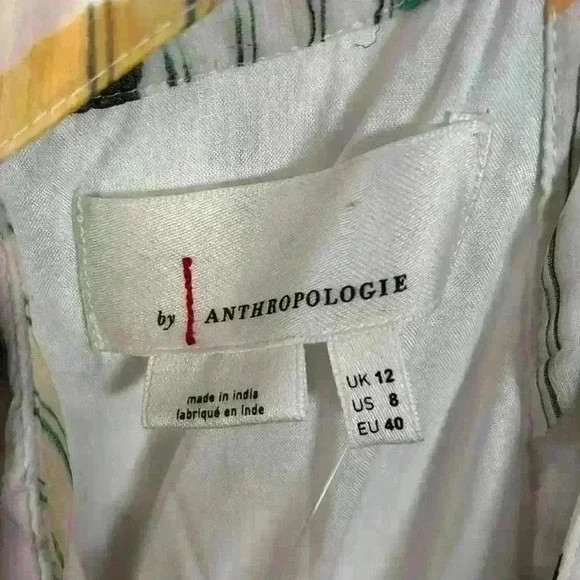 NWT Anthropologie Midi Dress Floral Tiered Size 8 - Picture 9 of 16